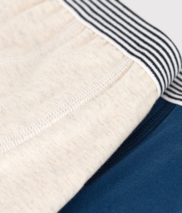 Juego de 2 b&oacute;xers de algod&oacute;n y elastano para ni&ntilde;o multicolor