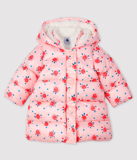 Plumón acolchado para bebé niña rosa MINOIS/blanco MULTICO