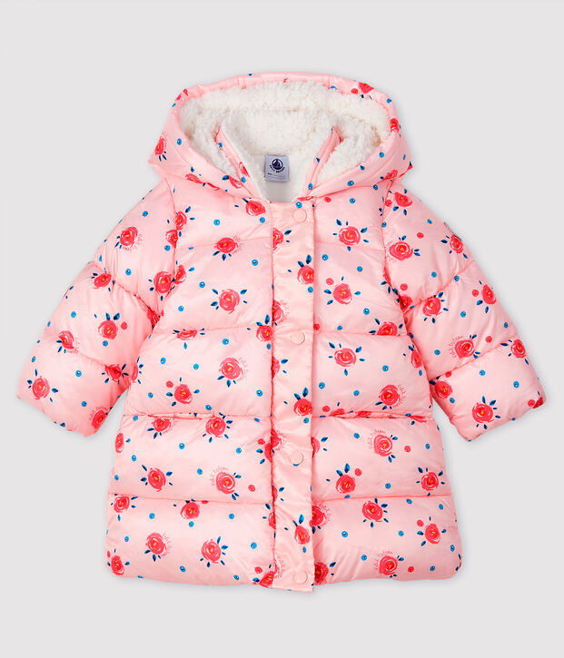 Plum&oacute;n acolchado para beb&eacute; ni&ntilde;a rosa/multicolor