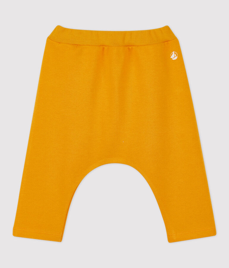 Pantal&oacute;n de mulet&oacute;n de beb&eacute;. amarillo