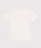 Camiseta de punto flameado para niño blanco MARSHMALLOW