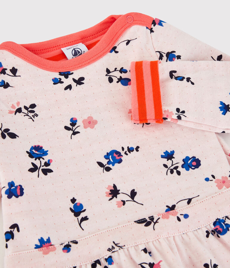 Vestido de algod&oacute;n de beb&eacute; naranja/naranja