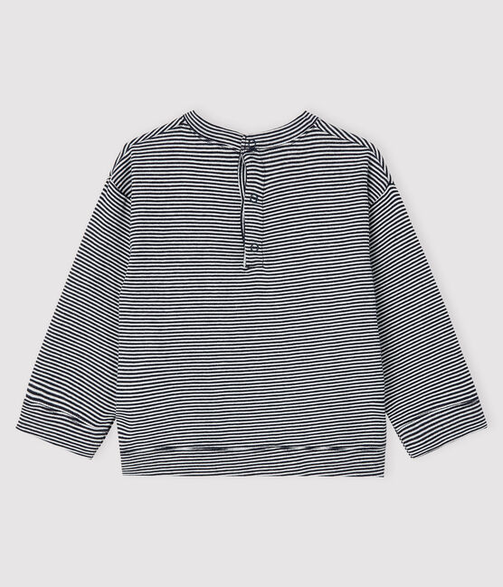 Camiseta para bebé niño azul SMOKING/blanco MARSHMALLOW