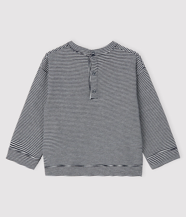 Camiseta para beb&eacute; ni&ntilde;o azul/blanco