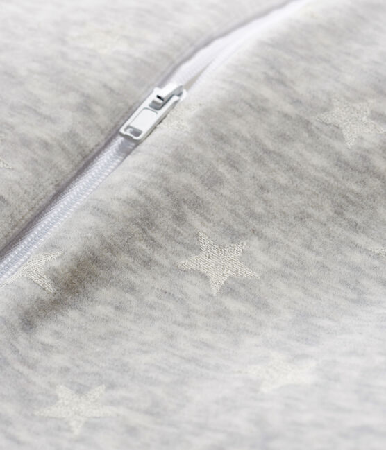 Saco de terciopelo para bebé niño gris BELUGA/blanco MARSHMALLOW