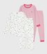 Juego de pijamas infantiles de algodón estampado