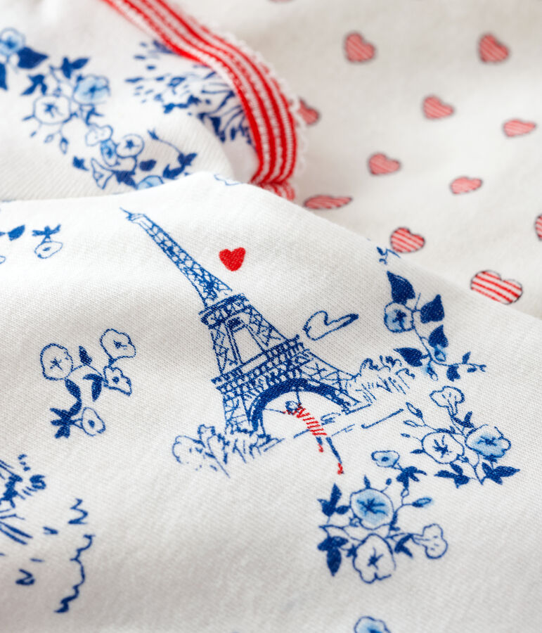 Par de peleles cortos de punto para beb&eacute; ni&ntilde;a multicolor