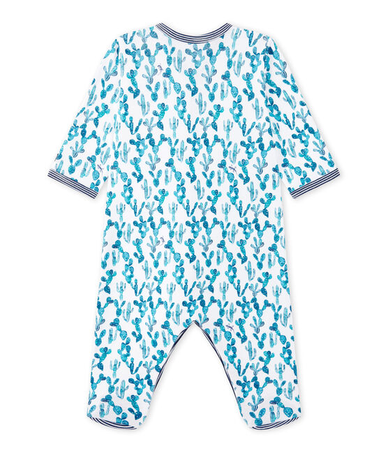 Pijama estampado de cactos para bebé niño blanco ECUME/blanco MULTICO