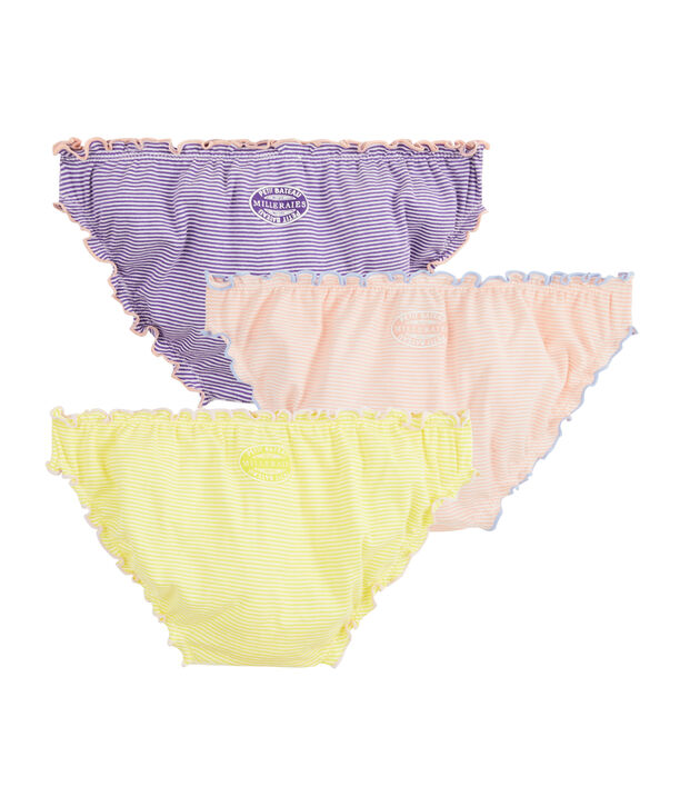 Lote de 3 braguitas para mujer multicolor