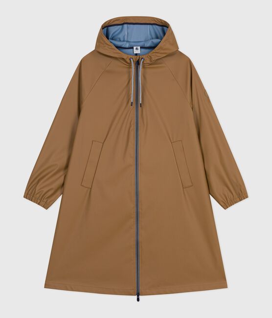 Chubasquero largo y bicolor para mujer marron ROCHE
