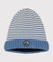 Gorro de punto tricotado con forro polar para bebé azul BEACH/ AVALANCHE