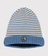 Gorro de punto tricotado con forro polar para bebé