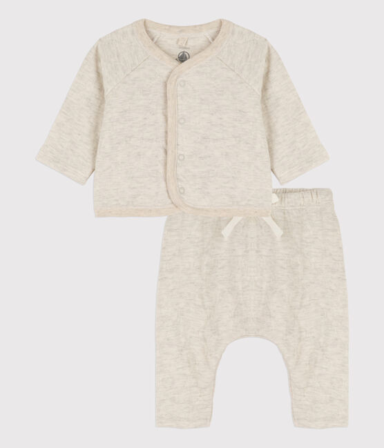 Conjunto de 2 piezas de algodón acolchado para bebé beige MONTELIMAR CHINE