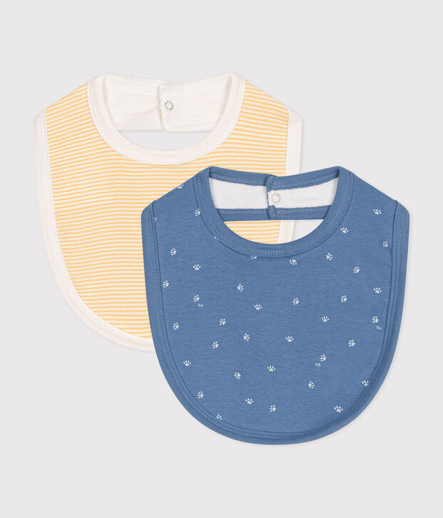 Juego de 2 baberos estampados para beb&eacute; multicolor