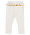 Leggings con volantes para bebé niña blanco MARSHMALLOW/amarillo OR