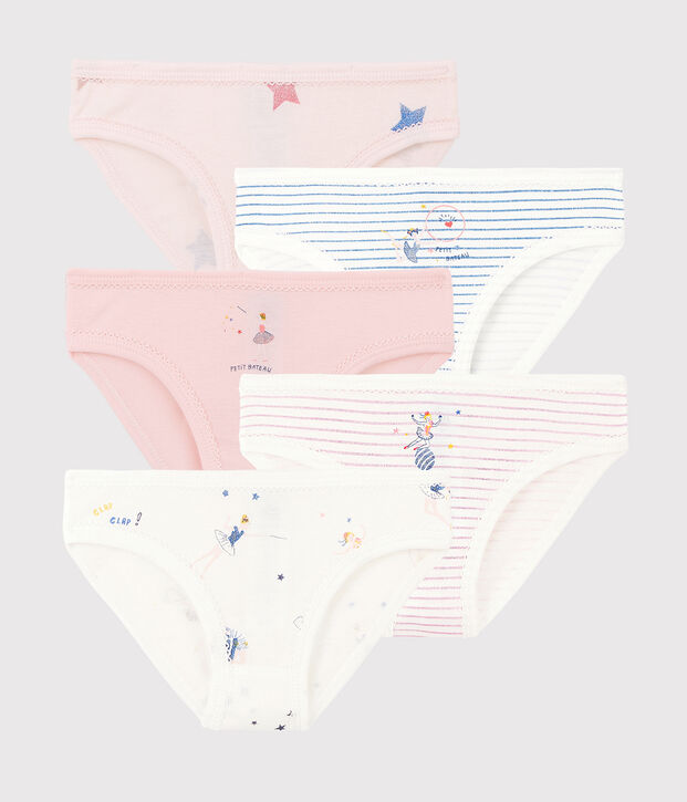 Juego de 5 braguitas m&aacute;gicas para ni&ntilde;a peque&ntilde;a multicolor