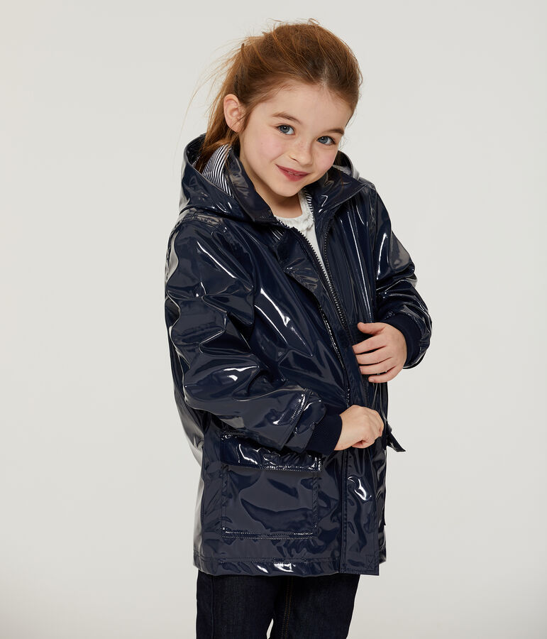 Impermeable reforzado para ni&ntilde;a azul