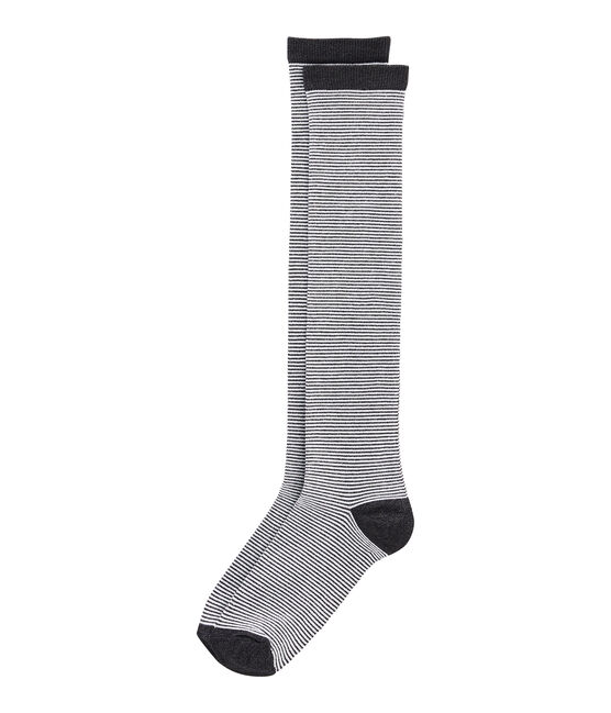Calcetines a media caña azul SMOKING/blanco MARSHMALLOW