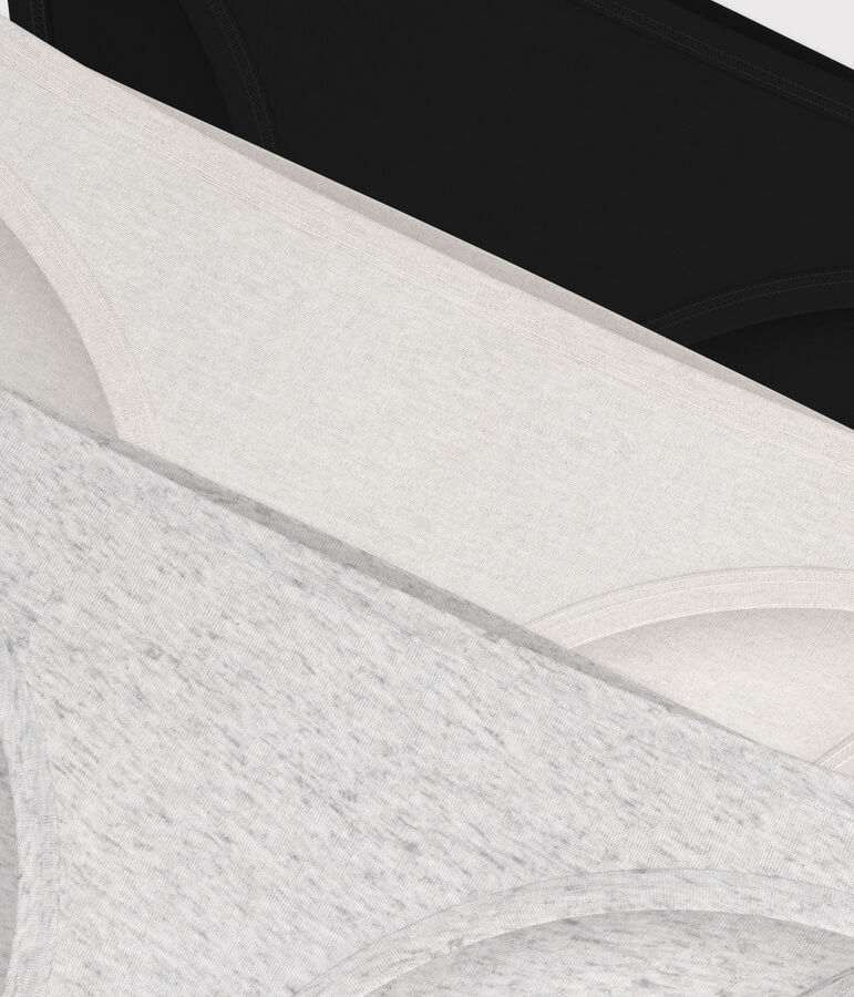 Juego de 3 braguitas de algod&oacute;n fino para mujer variante 1