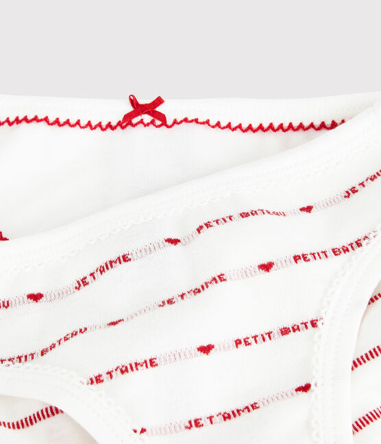 Lote de 2 braguitas Petit Bateau Je t'aime de niña variante 1