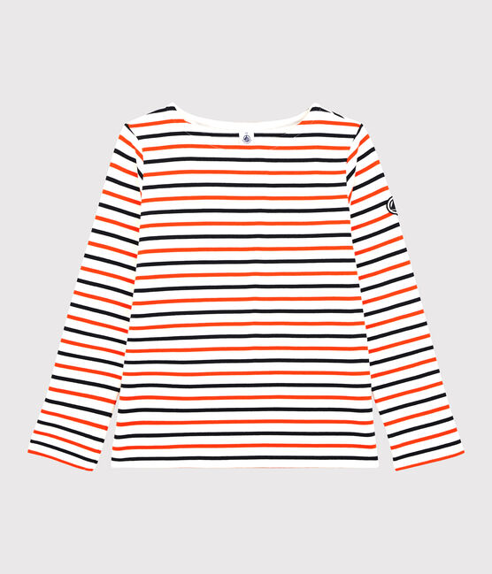 Jersey marinero de algodón de mujer blanco MARSHMALLOW/ SMOKING/ CAROTTE