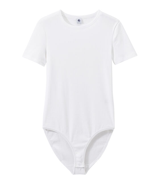 Body icónico de algodón para mujer blanco ECUME