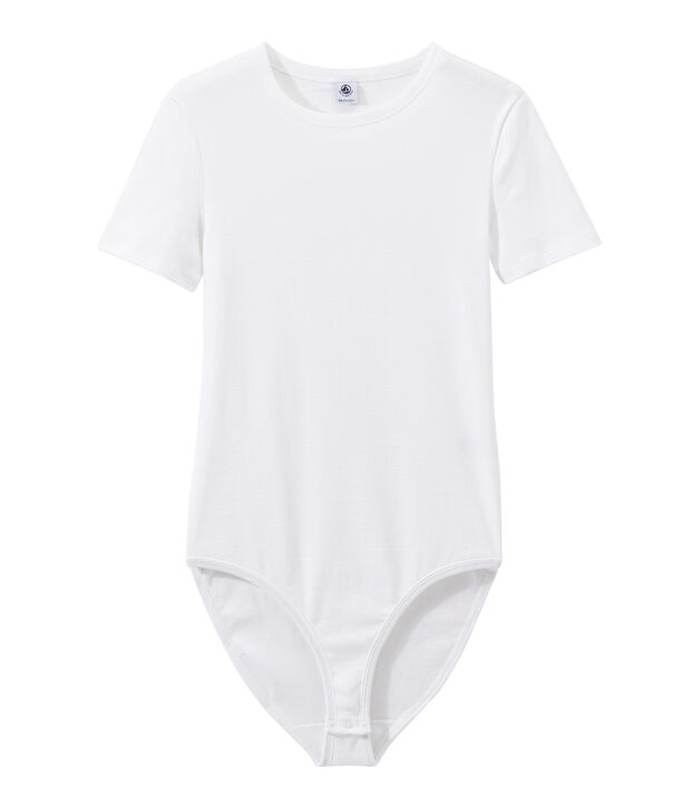 Body ic&oacute;nico de algod&oacute;n para mujer blanco