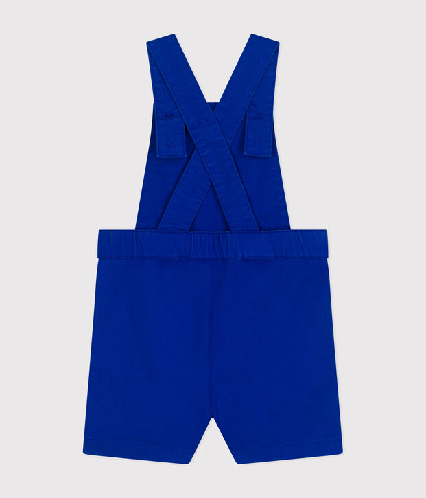 Peto corto de sarga para beb&eacute; azul