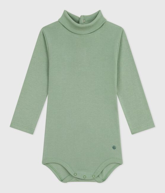 Body de algodón liso con cuello vuelto para bebé SAULE