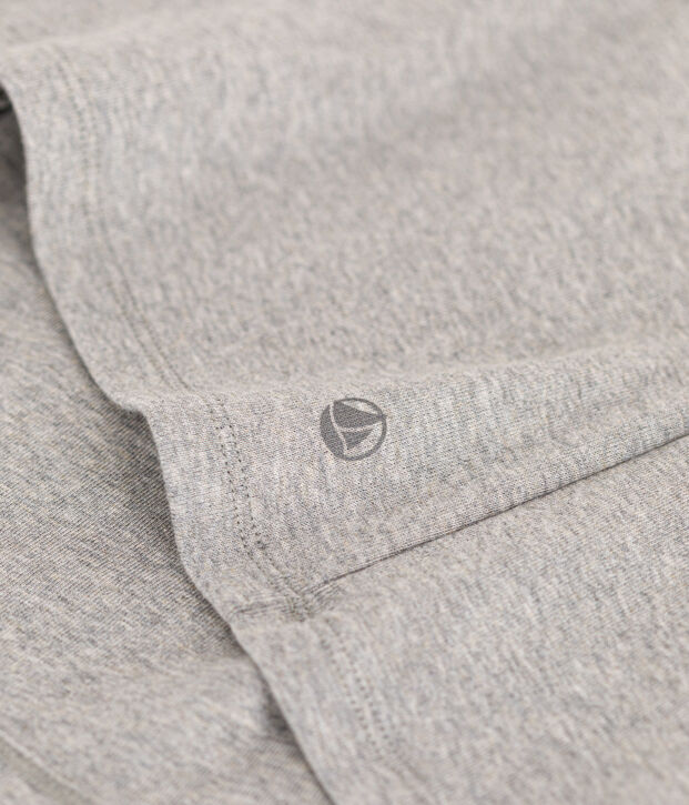 Camiseta L'ICONIQUE de algod&oacute;n de punto cocotte para mujer gris
