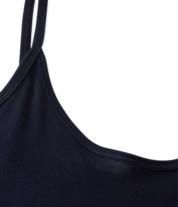 Chemise &agrave; bretelles femme en coton l&eacute;ger azul