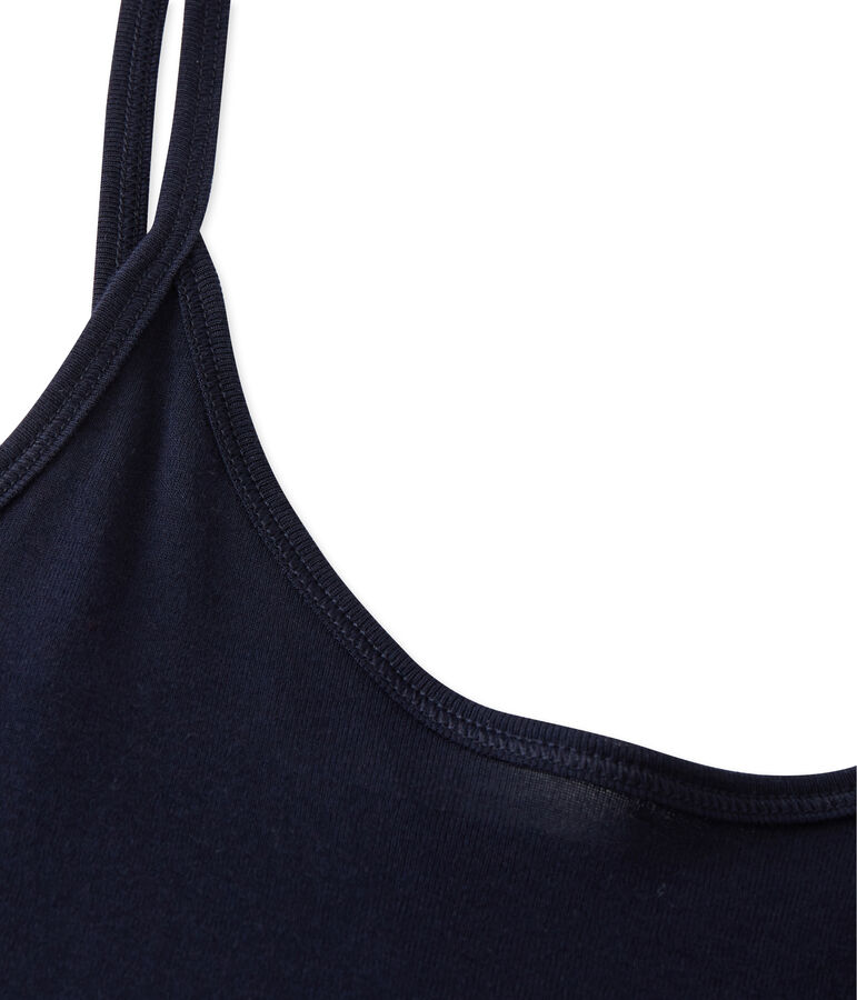 Chemise &agrave; bretelles femme en coton l&eacute;ger azul SMOKING