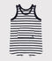 Mono corto de jersey para bebé blanco MARSHMALLOW/azul SMOKING