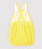 Peto corto de mil rayas de bebé niña amarillo SHINE/blanco MARSHMALLOW