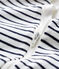Bodyjama con cremallera para bebé de punto blanco MARSHMALLOW/azul SMOKING