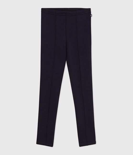 Pantalón infantil tipo leggings de felpa azul SMOKING