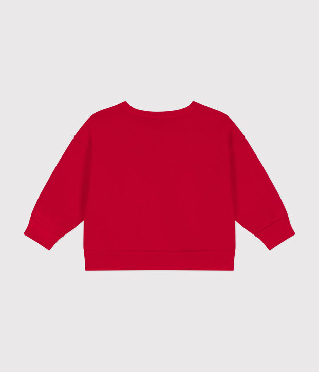 Sudadera de felpa para beb&eacute; rojo