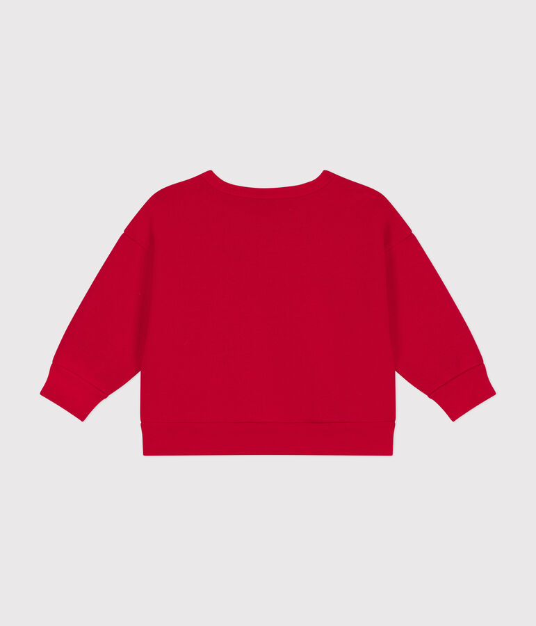 Sudadera de felpa para beb&eacute; rojo CORRIDA