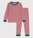 Pijama de algodón milrayas para niño/niña