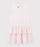 Vestido sin mangas de punto de niña rosa MINOIS/blanco MARSHMALLOW
