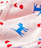 Pijama de felpa con estampado de fantasía para bebé rosa MINOIS/blanco MULTICO