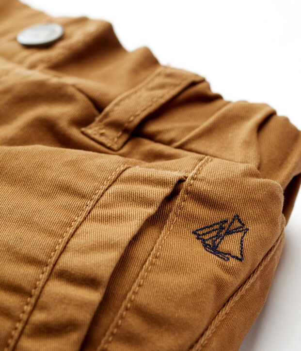 Pantal&oacute;n de beb&eacute; con forro polar para ni&ntilde;o marron