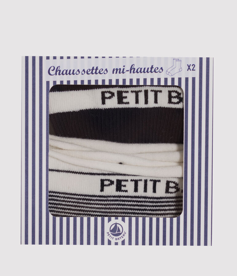 Lote de 2 pares de calcetines mujer. azul