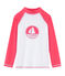Camiseta anti-UV UPF 50+ para niño y niña blanco MARSHMALLOW/rosa CUPCAKE