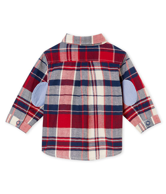 Camisa a cuadros para bebé niño azul SMOKING/blanco MULTICO
