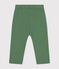 Pantalón de jogging liso de algodón para bebé verde PALMERAIE