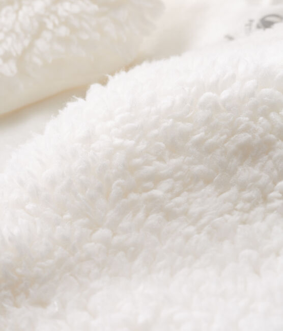 Chaleco de bebé niña de borreguillo blanco MARSHMALLOW