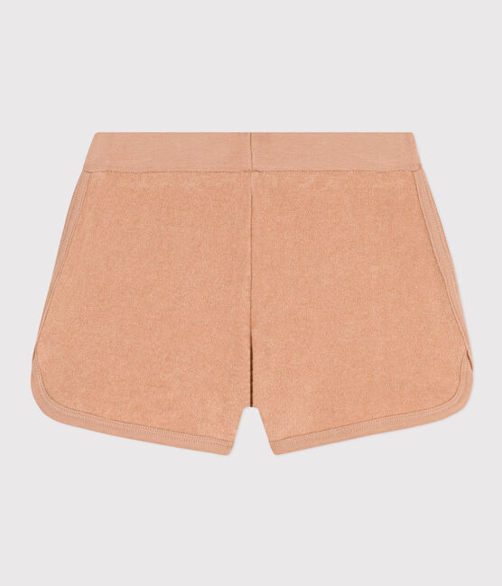Shorts de rizo para niña beige VINTAGE