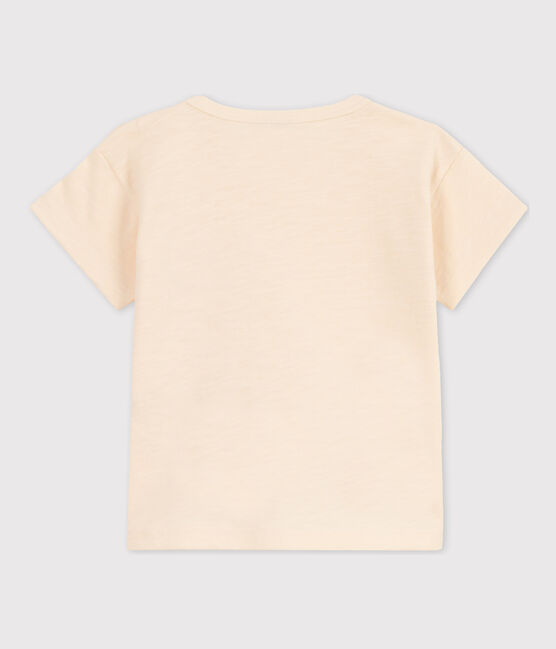 Camiseta de manga corta de punto flameado para bebé crudo AVALANCHE