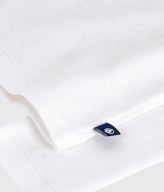 Camiseta Iconique de algodón con cuello alto para mujer blanco ECUME